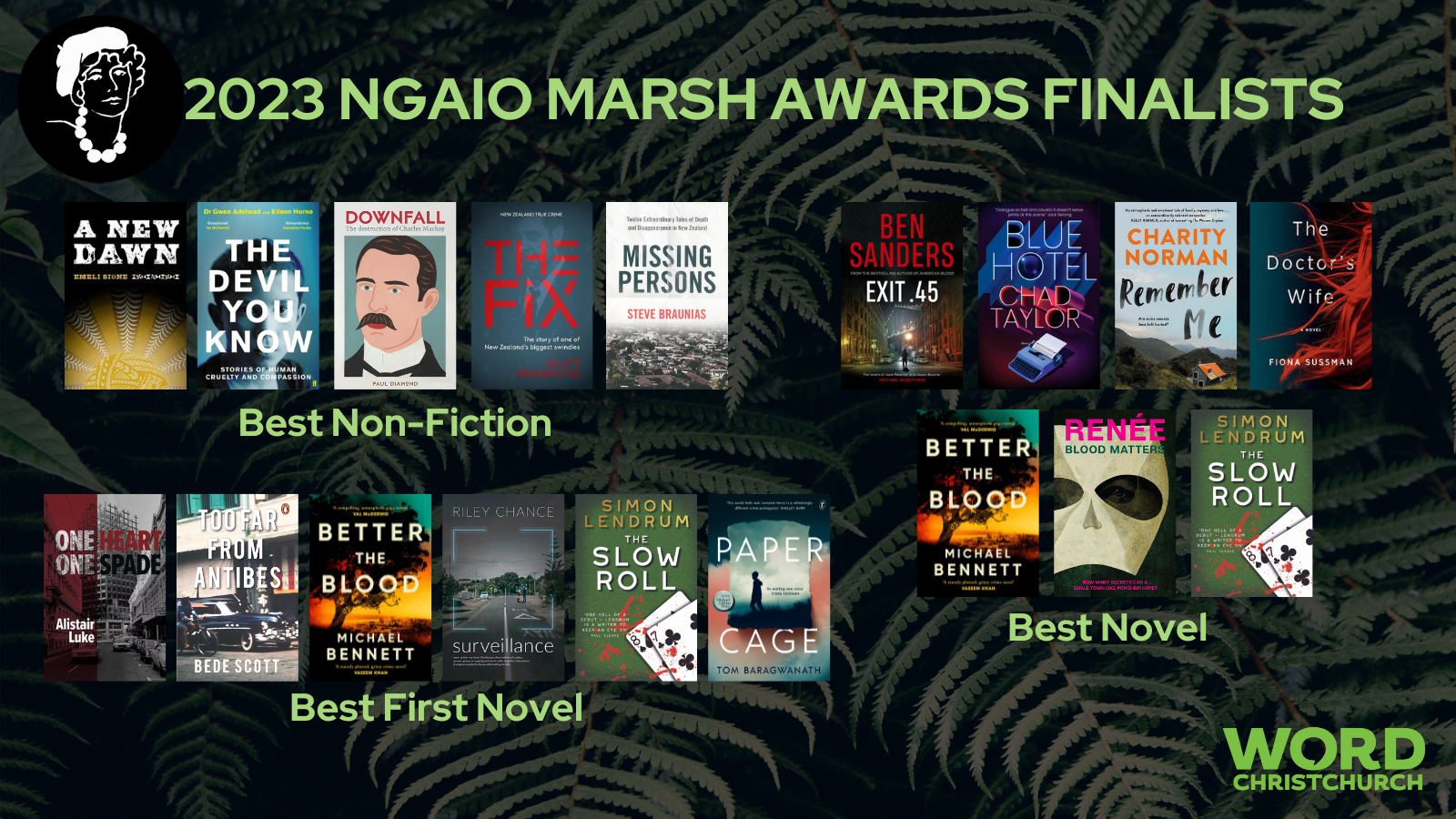 Image of the shortlist book covers