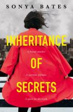 Reverse of a dark haired woman in a red jacket